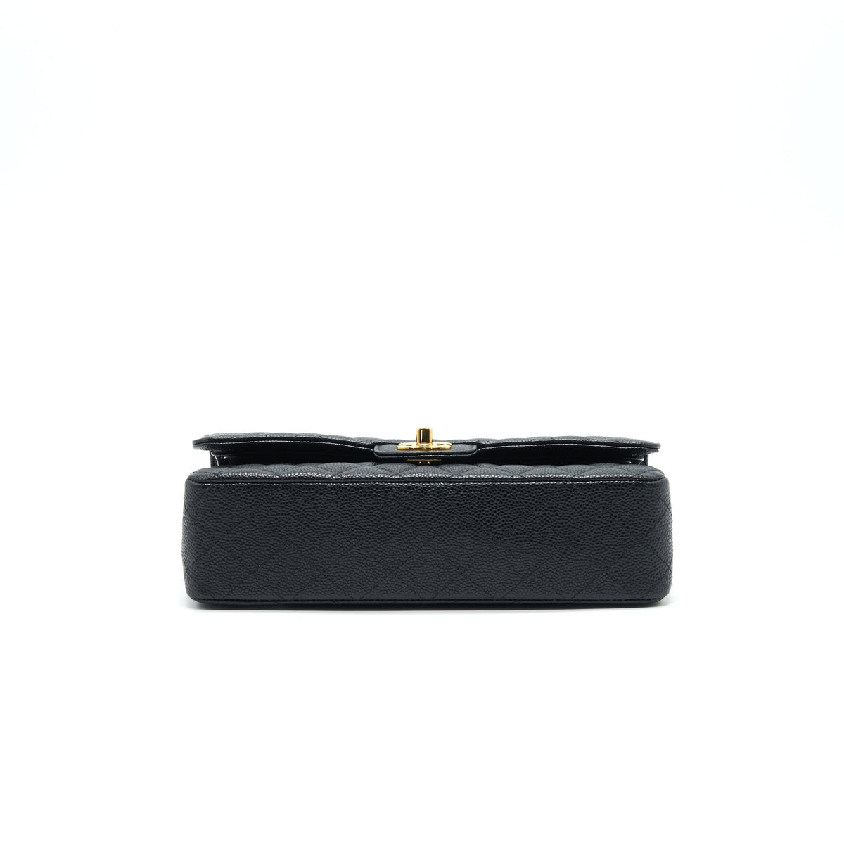 CHANEL MEDIUM CLASSIC DOUBLE FLAP BAG CAVIAR BLACK GHW