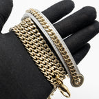 DIOR MINI LADY DIOR LAMBSKIN GREY LGHW