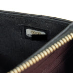 CHANEL REISSUE ZIPPY POUCH QUILTED CALFSKIN BLACK RUTHENIUM GHW