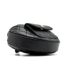 CHANEL 23B ROUND CLUTCH CAVIAR BLACK GHW (MICROCHIP)