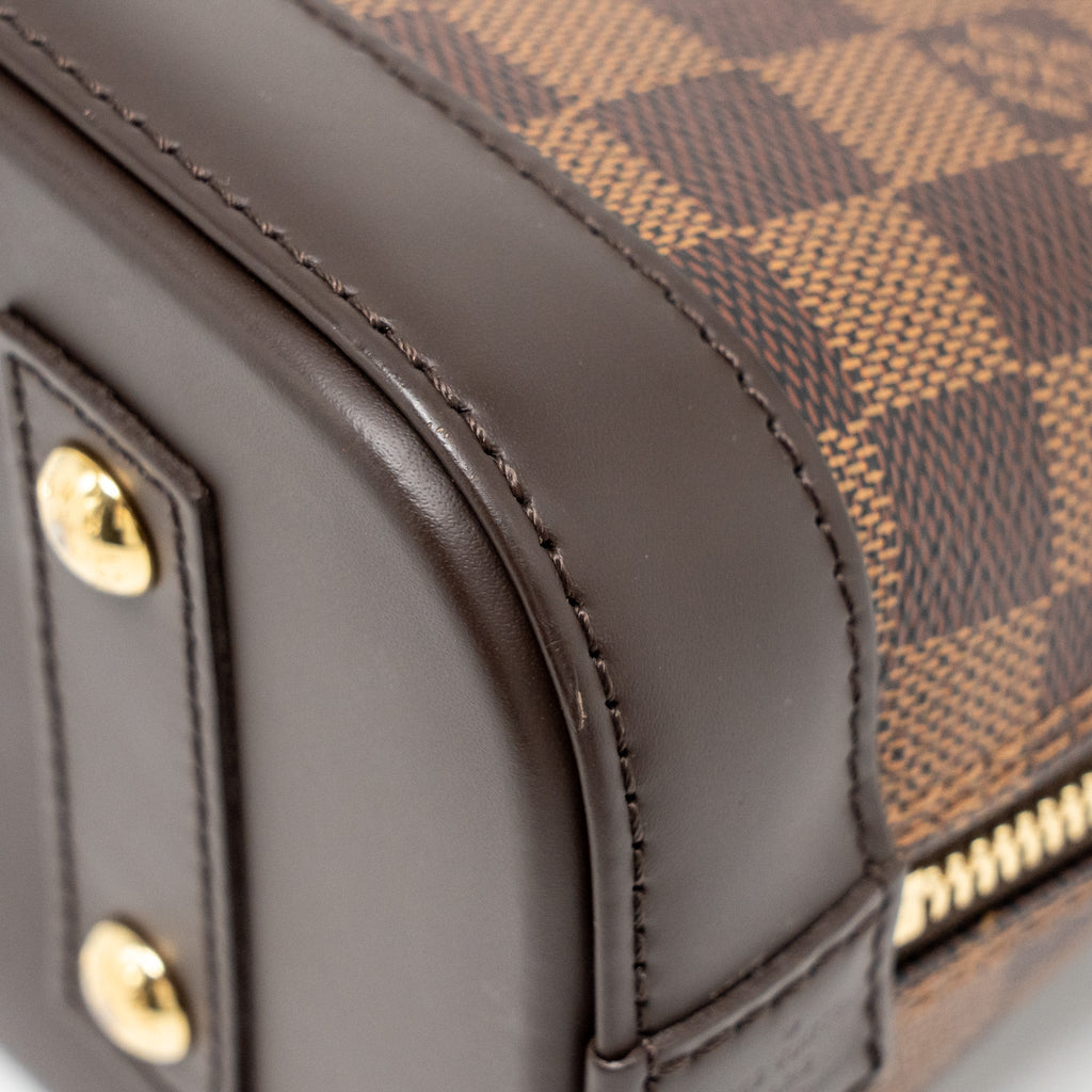 LOUIS VUITTON ALMA BB DAMIER EBENE CANVAS GHW