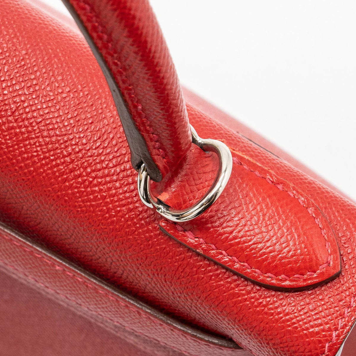Hermes Kelly 28 Epsom Q5 Rouge Casaque SHW
