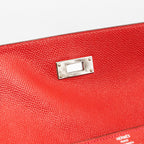 Hermes Kelly 28 Epsom Q5 Rouge Casaque SHW