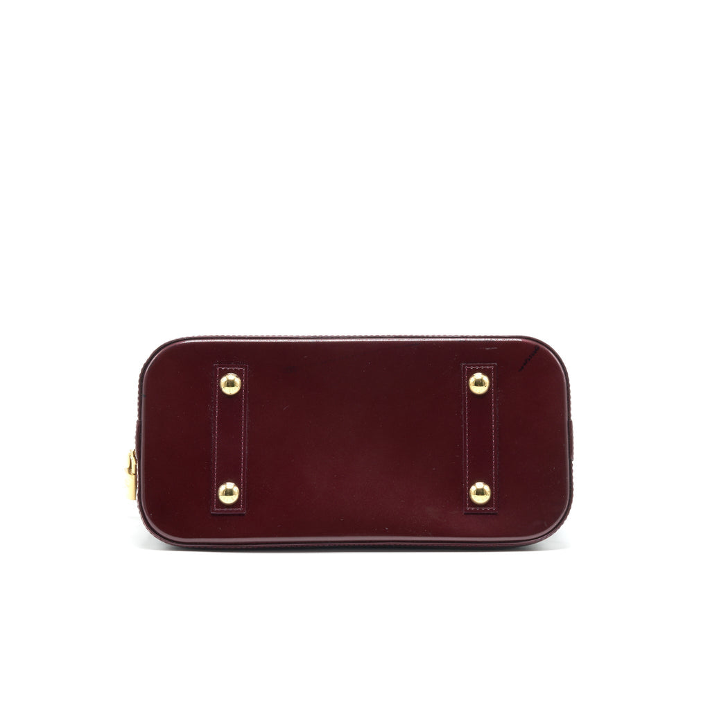 LOUIS VUITTON ALMA PM PATENT LEATHER AMARANTE GHW