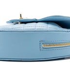 CHANEL HEART BAG LAMBSKIN LIGHT BLUE LGHW (MICROCHIP)