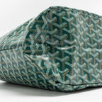 GOYARD SAINT LOUIS PM TOTE GOYARDINE CANVAS GREEN SHW
