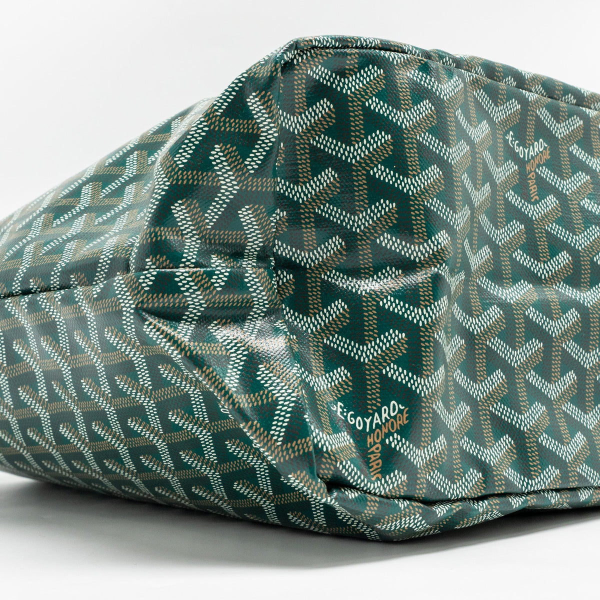 GOYARD SAINT LOUIS PM TOTE GOYARDINE CANVAS GREEN SHW
