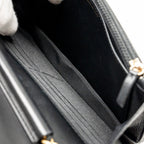 CHANEL BOY WALLET ON CHAIN LAMBSKIN BLACK GHW