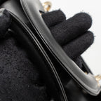 DIOR SMALL LADY DIOR LAMBSKIN BLACK LGHW