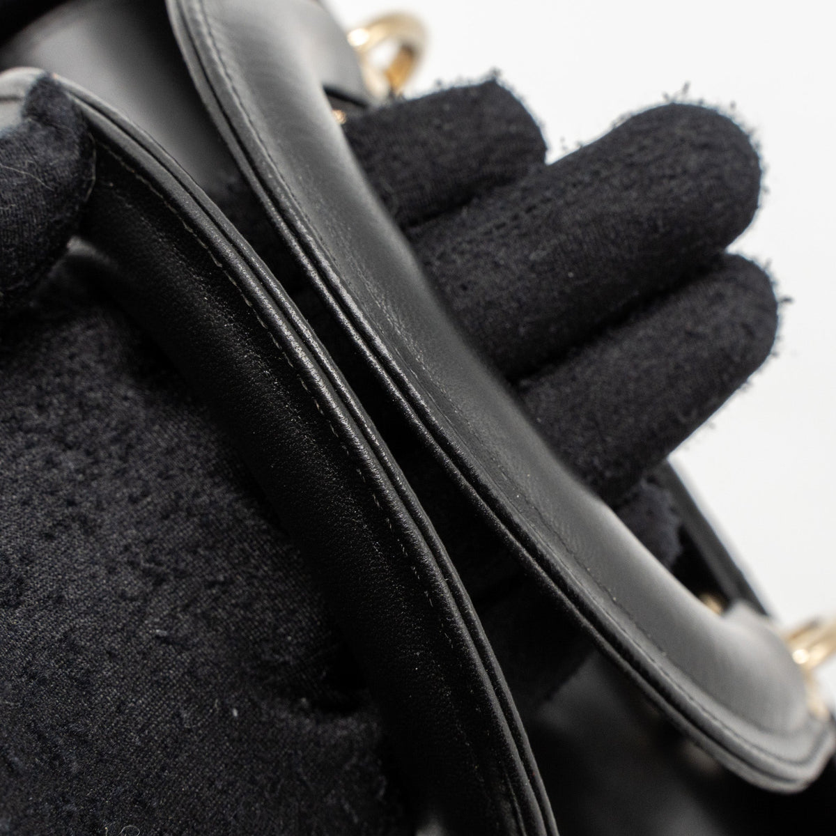 DIOR SMALL LADY DIOR LAMBSKIN BLACK LGHW