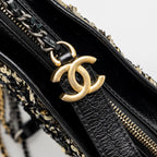 CHANEL SMALL GABRIELLE HOBO BAG LIMITED EDITION SEQUINS BLACK/GOLD MULTICOLOURED HARDWARE