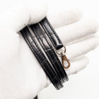 HERMES MINI BOLIDE ALLIGATOR MISSISSIPPIENSIS MAT BLACK SHW
