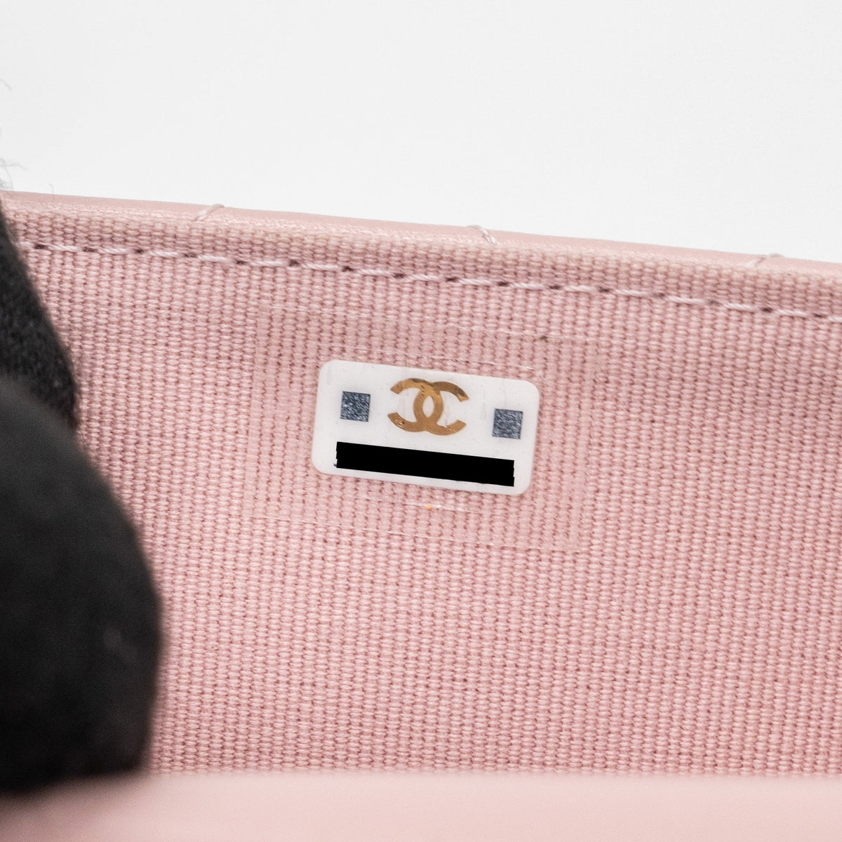 CHANEL MINI FLAP CARD HOLDER WITH CHAIN LIMITED EDITION LAMBSKIN LIGHT PINK GHW (MICROCHIP)