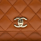 CHANEL EXTRA MINI COCO HANDLE CAVIAR CARAMEL GHW
