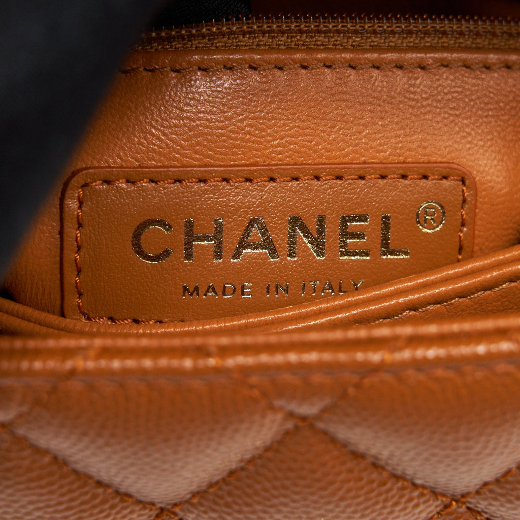CHANEL EXTRA MINI COCO HANDLE CAVIAR CARAMEL GHW