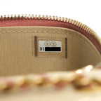CHANEL 21B PEARL CRUSH MINI VANITY WITH CHAIN IN DARK PINK