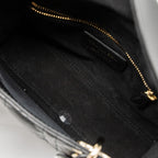 DIOR SMALL LADY DIOR LAMBSKIN BLACK LGHW