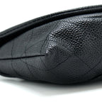CHANEL HALF MOON WALLET ON CHAIN CAVIAR BLACK SHW