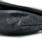 CHANEL HALF MOON WALLET ON CHAIN CAVIAR BLACK SHW