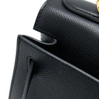 HERMES KELLY 28 EPSOM BLACK GHW