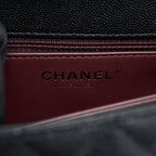 CHANEL SMALL COCO HANDLE CAVIAR BLACK LGHW (MICROCHIP)