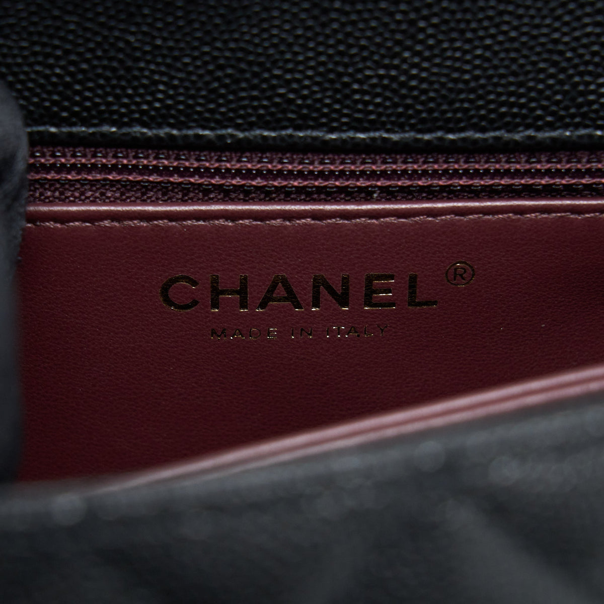 CHANEL SMALL COCO HANDLE CAVIAR BLACK LGHW (MICROCHIP)