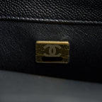 CHANEL 23P MINI COCO LOVE FLAP BAG CAVIAR BLACK GHW (MICROCHIP)