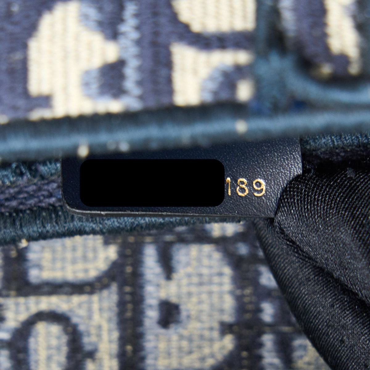 DIOR SADDLE BAG BLUE OBLIQUE EMBROIDERY GHW