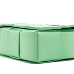 BOTTEGA VENETA CLASSIC CASSETTE BAG LAMBSKIN LIGHT GREEN SHW