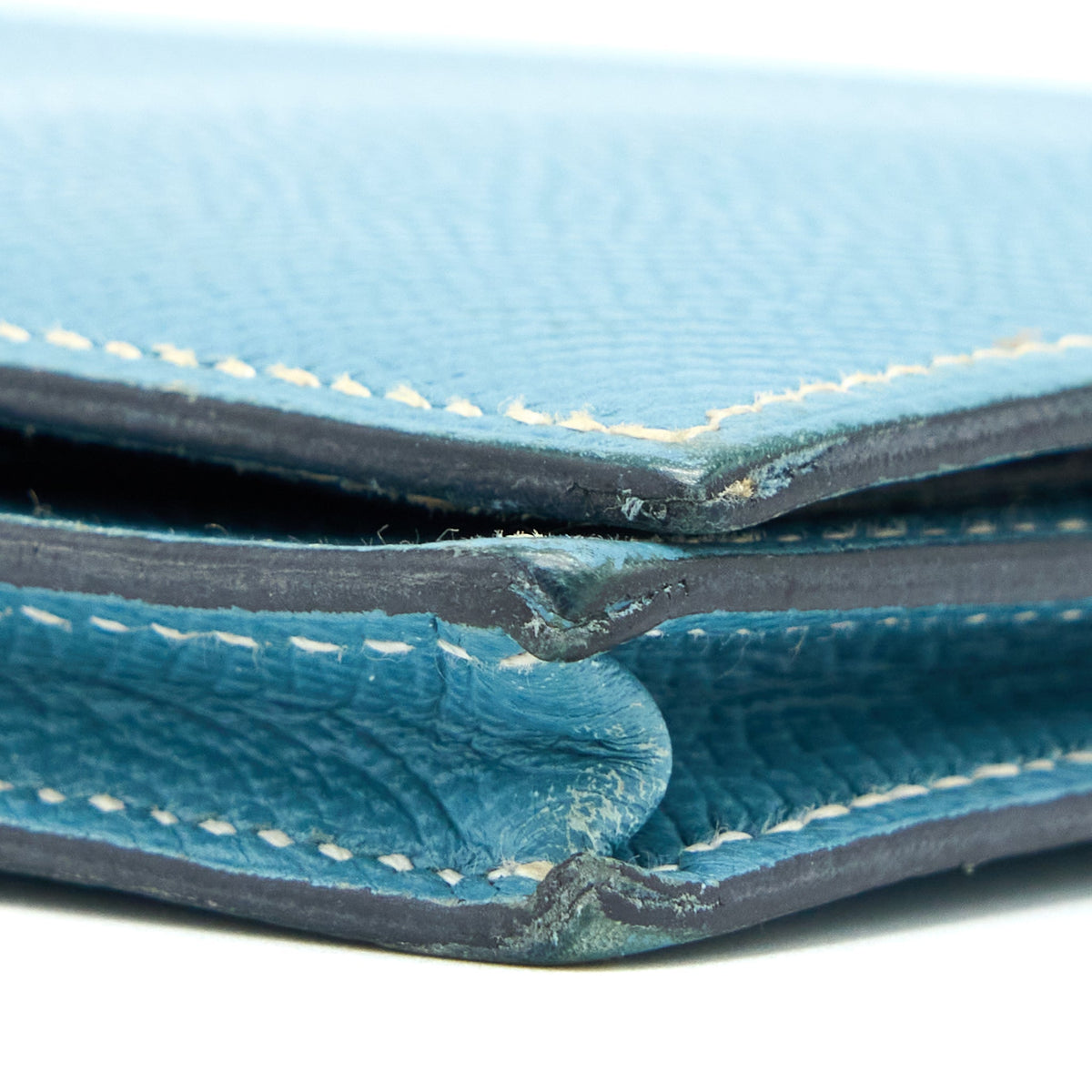 HERMES BEARN LONG WALLET EPSOM BLUE SHW
