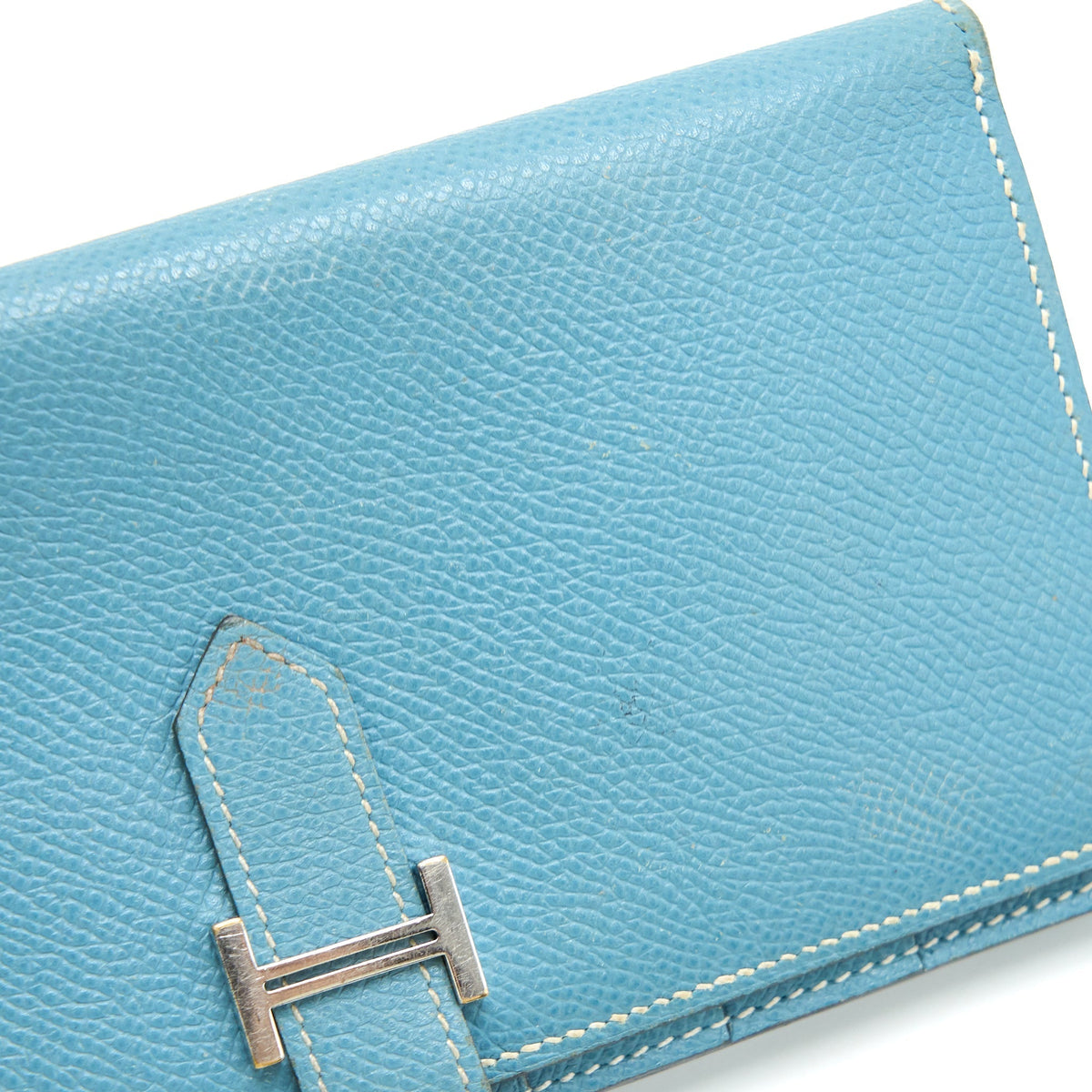 HERMES BEARN LONG WALLET EPSOM BLUE SHW