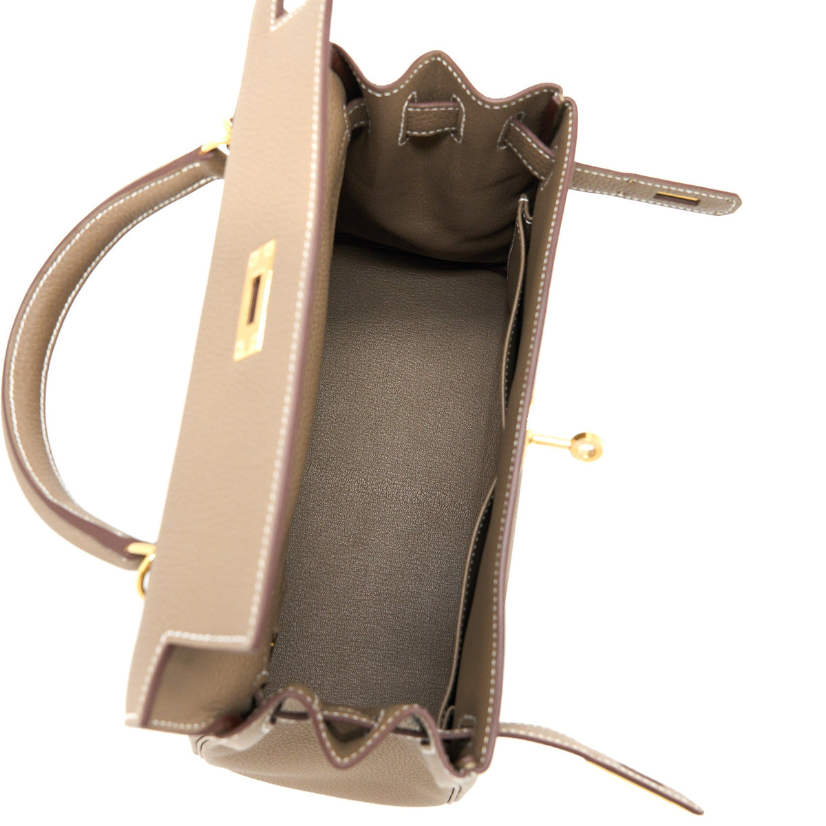 HERMES KELLY 28 TOGO ETOUPE GHW