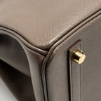 Hermes Birkin 30 Epsom Gris Etain GHW