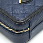 CHANEL VANITY CASE IN SMALL NAVY