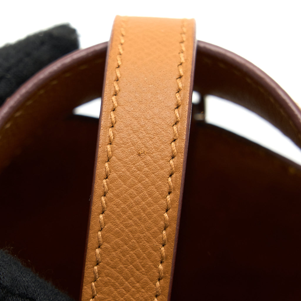 Hermes Picotin 18 Lock Bag Tressage Epsom Gold/Blue De Nord/Rouge H SHW