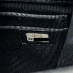 Chanel Top Handle Mini Flap Clutch with Chain Black Lambskin LGHW