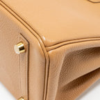 HERMES BIRKIN 25 TOGO BISCUIT GHW