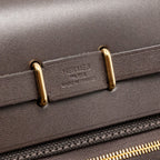 HERMES HERBAG MINI CANVAS/HUNTER LEATHER EBENE GHW