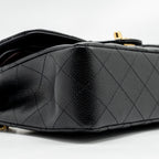 CHANEL SMALL CLASSIC DOUBLE FLAP BAG CAVIAR BLACK GHW