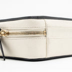 CHANEL CC FILIGREE VANITY CASE CAVIAR WHITE/BLACK GHW
