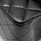 CHANEL SMALL CLASSIC DOUBLE FLAP BAG CAVIAR BLACK GHW