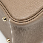 Hermes Mini Lindy Clemence Etoupe GHW