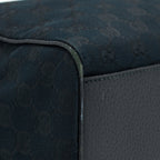 GUCCI BOSTON BAG GG SUPREME FABRIC BLACK SHW
