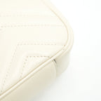 GUCCI GG MINI MARMONT CREAM WHITE
