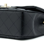 CHANEL MINI RECTANGULAR LAMBSKIN BLACK LGHW(MICROCHIP)
