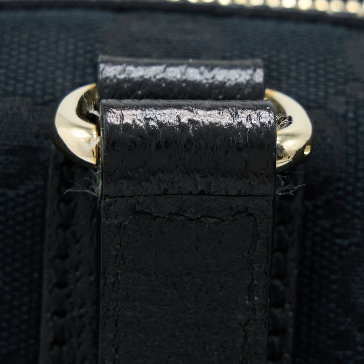 GUCCI BOSTON BAG GG SUPREME FABRIC BLACK SHW