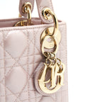DIOR MINI LADY WITH CHAIN LOTUS PEARL GHW