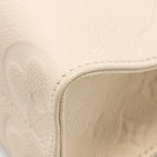 LOUIS VUITTON ONTHEGO PM MONOGRAM EMPREINTE LEATHER CREME GHW
