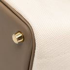 HERMES CARGO PICOTIN 18 LOCK BAG CANVAS/SWIFT ECRU/ETOUPE GHW
