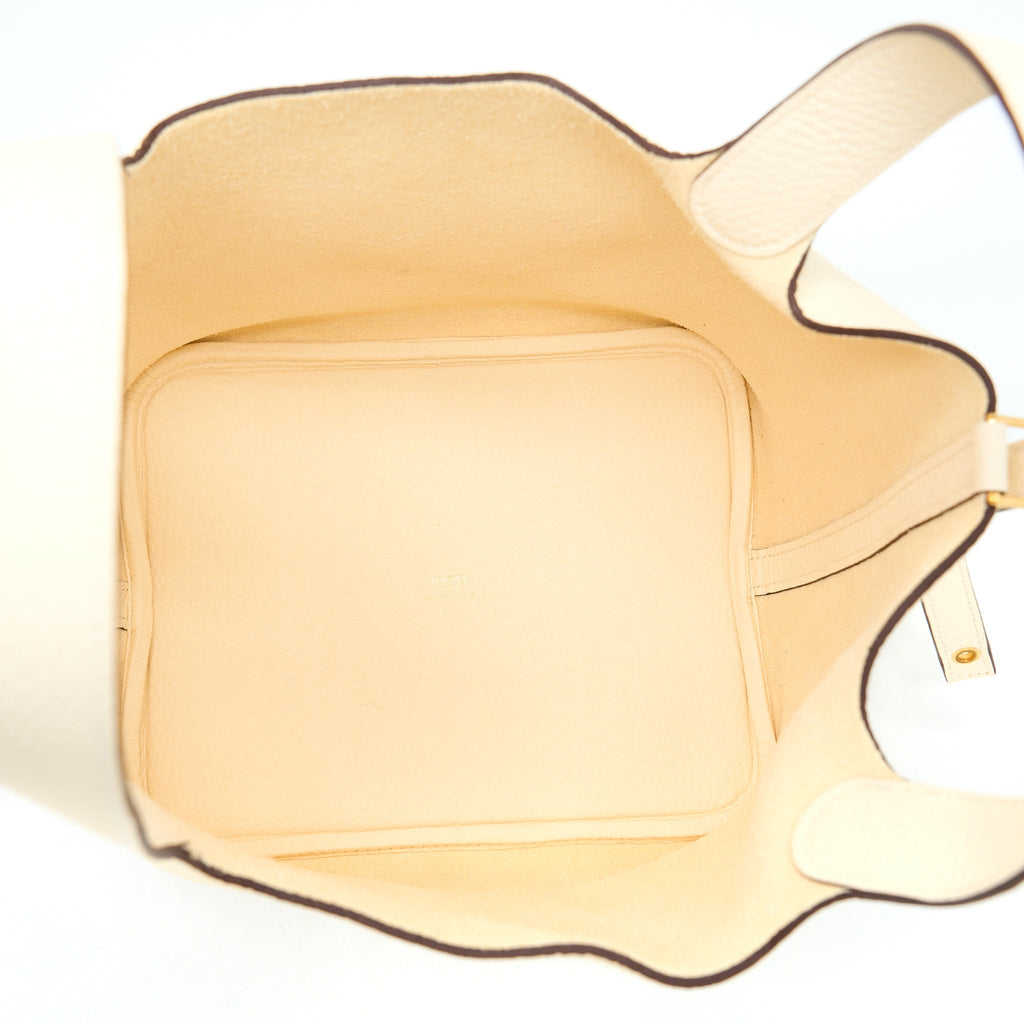 Hermes Picotin 22 Lock Bag Clemence Nata GHW